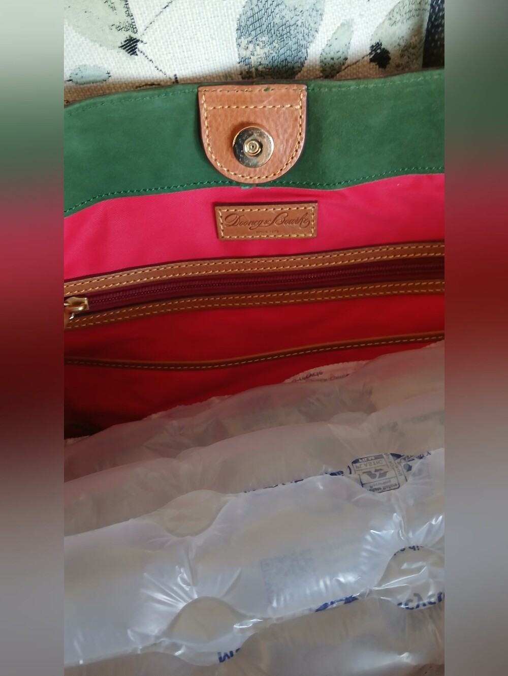 Dooney & Bourke Florentine Rusell Leather Tote Bag - Picture 9 of 14